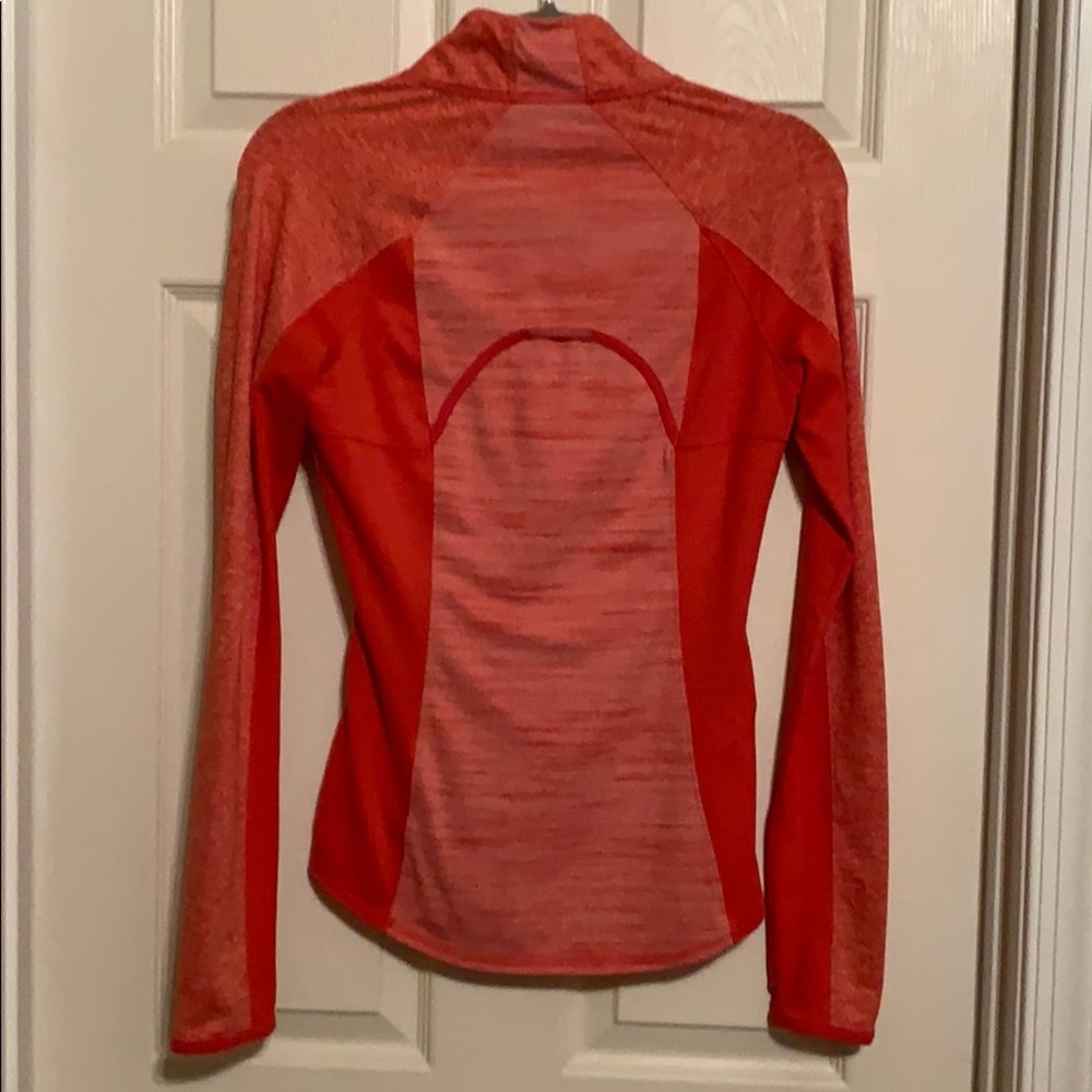 Athleta XS space dye orange 1/4 zip - Picture 3 of 4